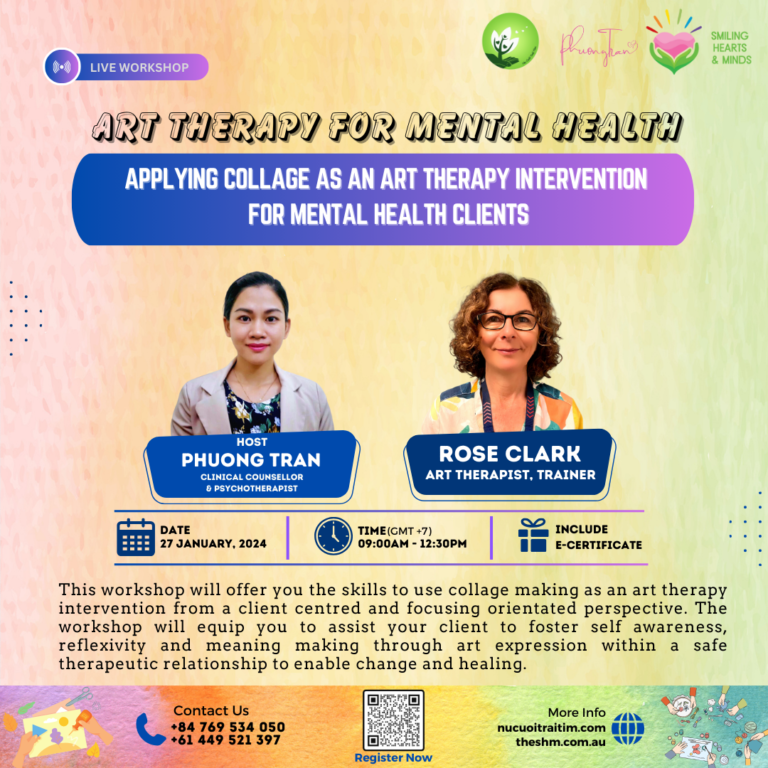Workshop: Applying collage as an art therapy intervention for mental health clients.