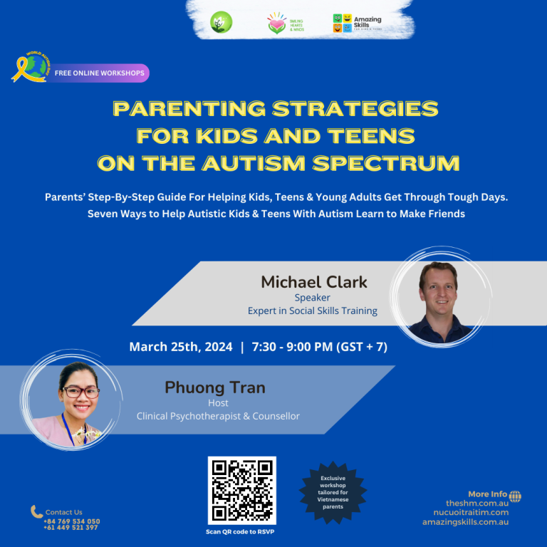 FREE WORKSHOP: “PARENTING STRATEGIES FOR KIDS AND TEENS ON THE AUTISM SPECTRUM.”