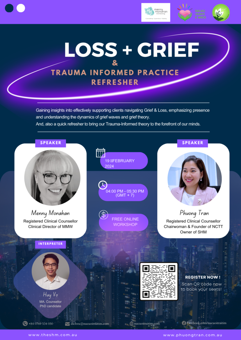 Workshop: “LOSS + GRIEF & Trauma Informed Practice Refresher”